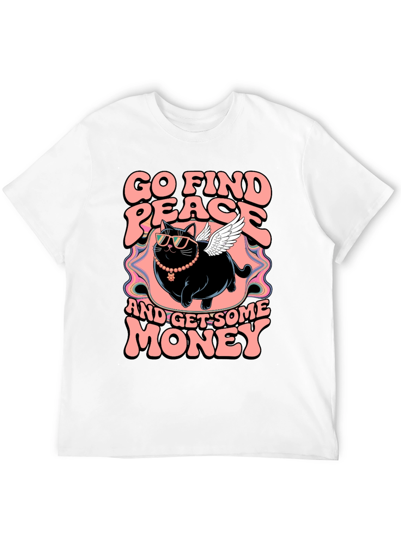 Go Find Peace Cat T-Shirt