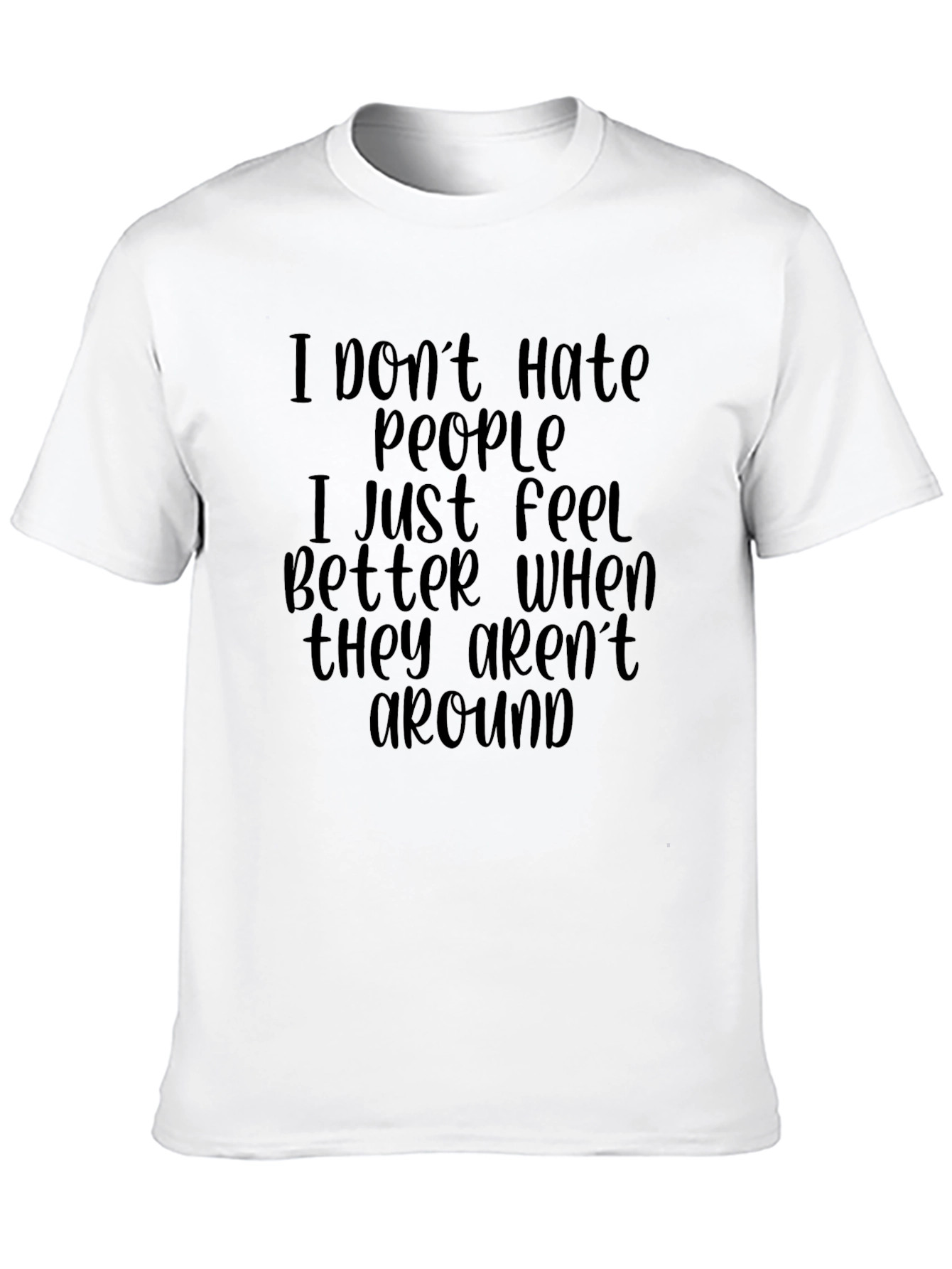 Funny Introvert T-Shirt - I Dont Hate People