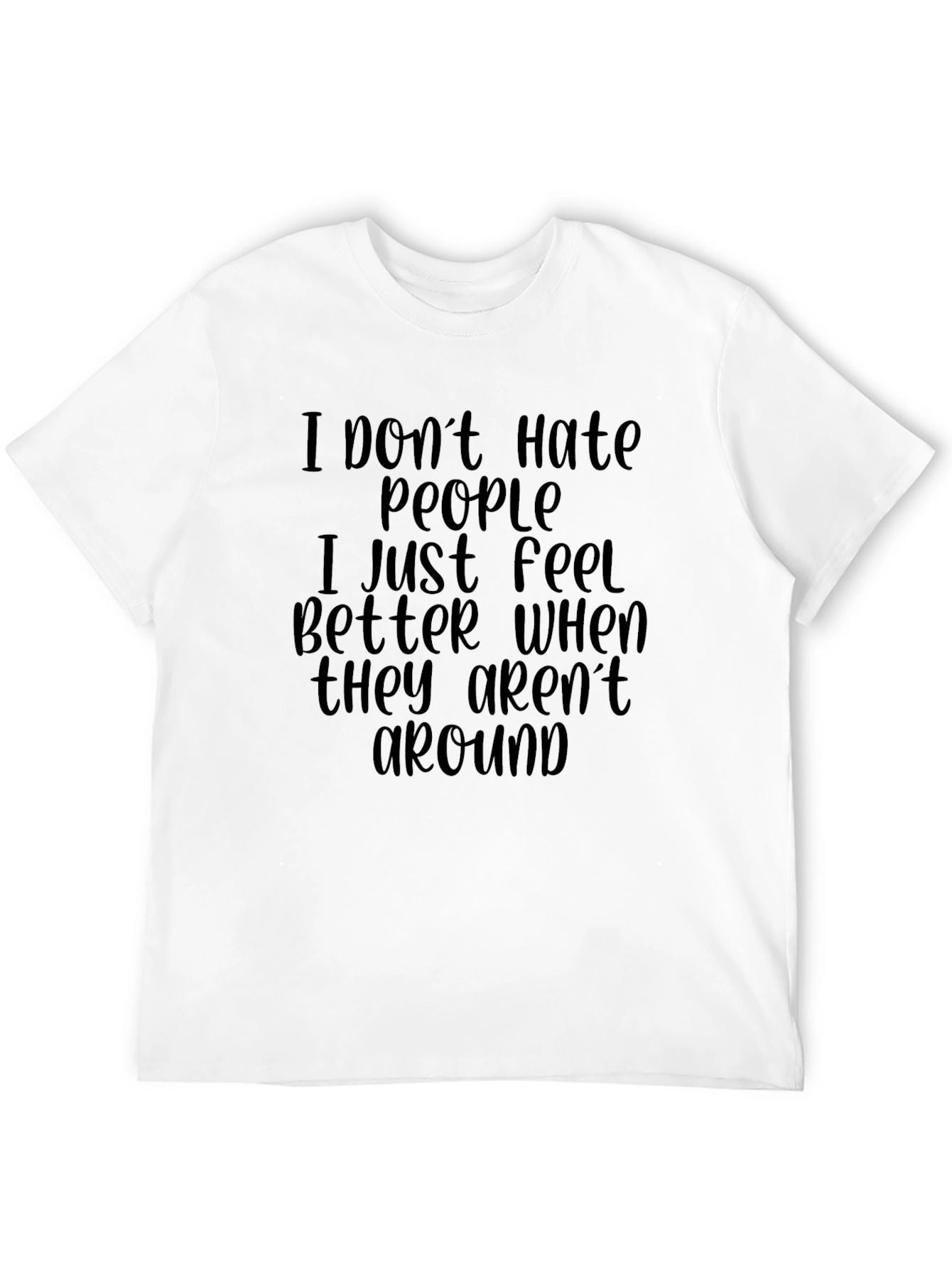 Funny Introvert T-Shirt - I Dont Hate People