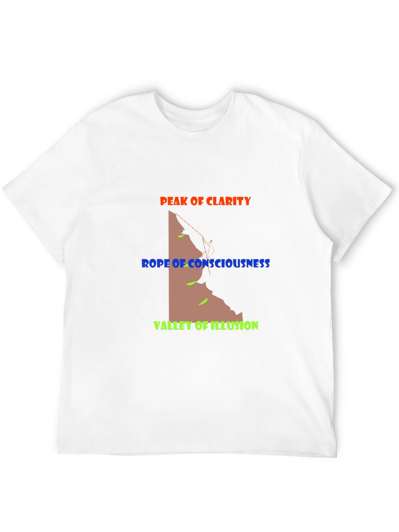 Peak Clarity Climbing Graphic Tee - Black