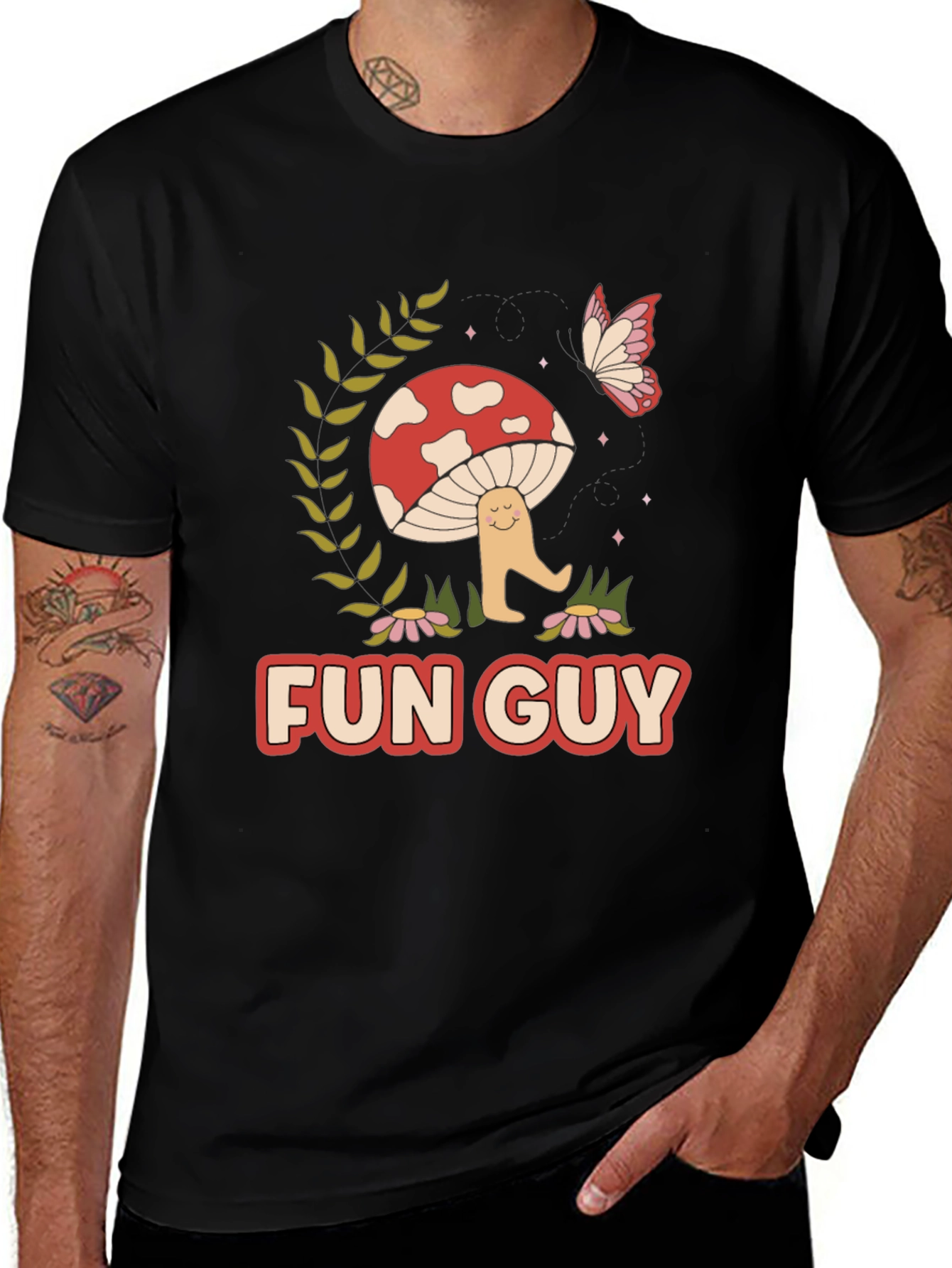 Fun Guy Mushroom Graphic Tee