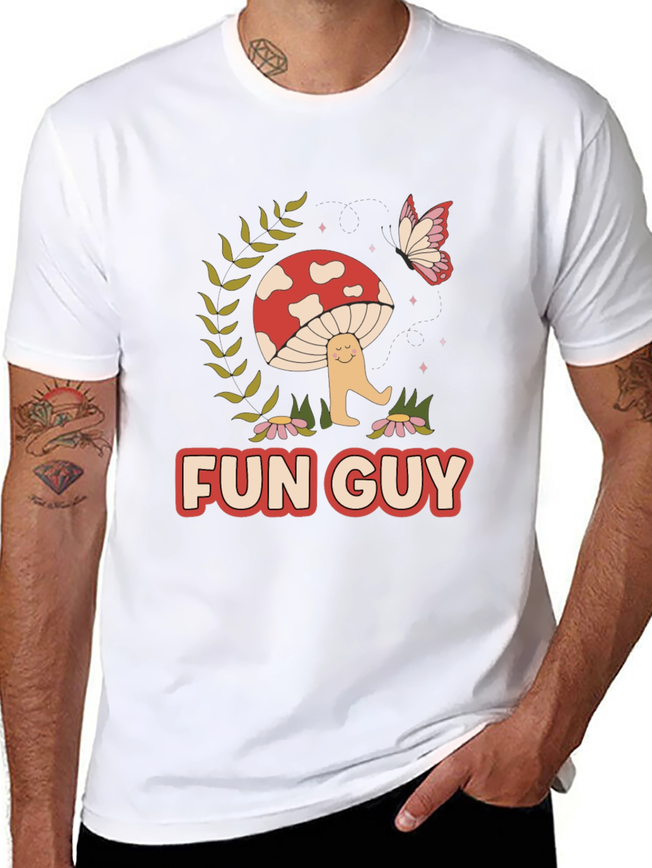 Fun Guy Mushroom Graphic Tee