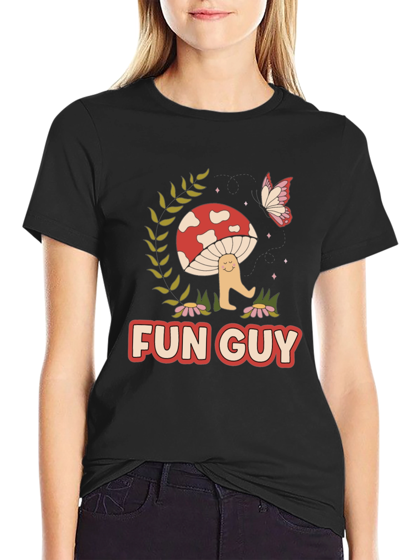 Fun Guy Mushroom Graphic Tee