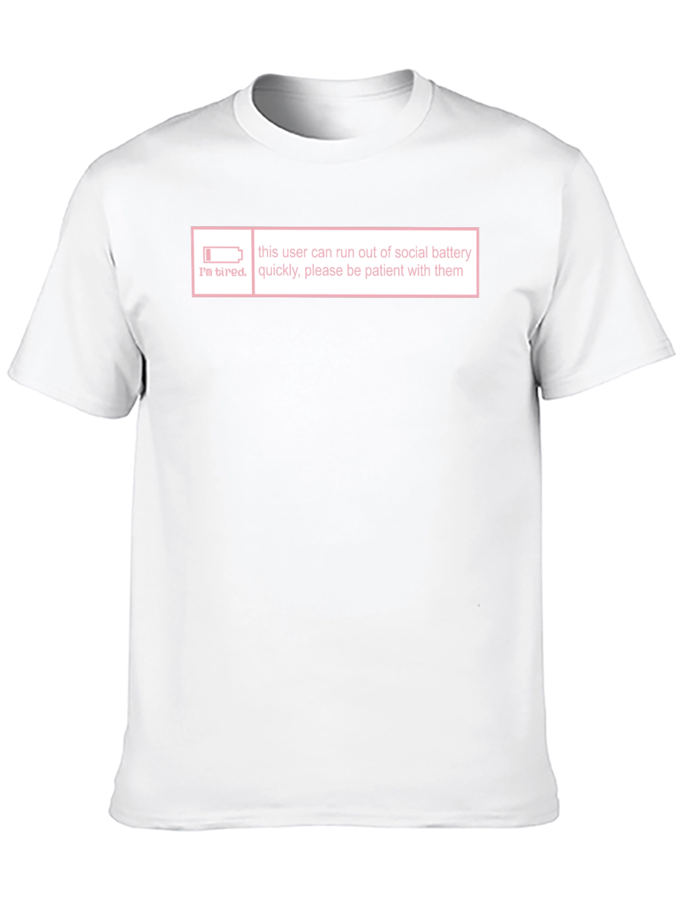 Introvert Social Battery T-Shirt - Im Tired Graphic Tee