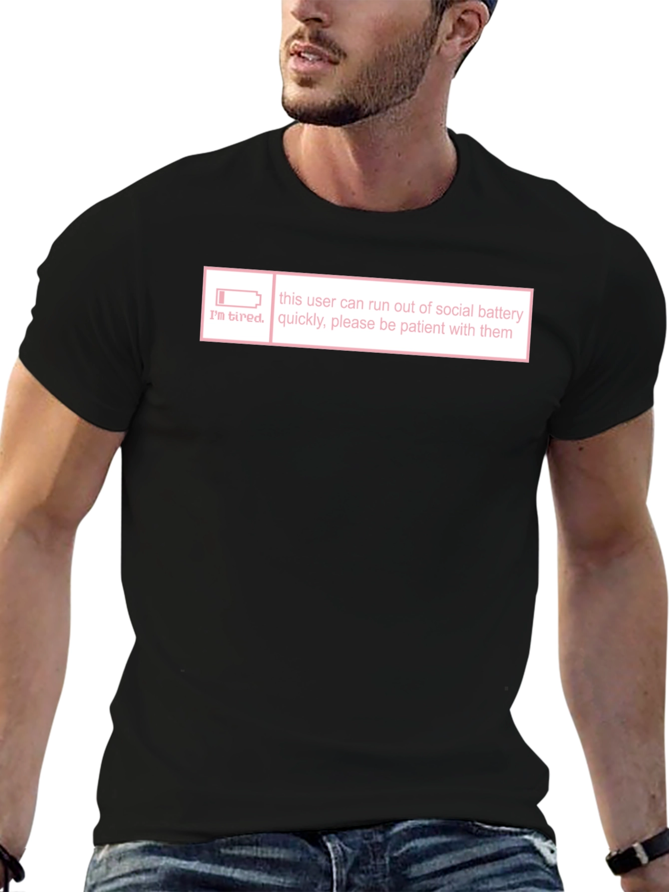 Introvert Social Battery T-Shirt - Im Tired Graphic Tee