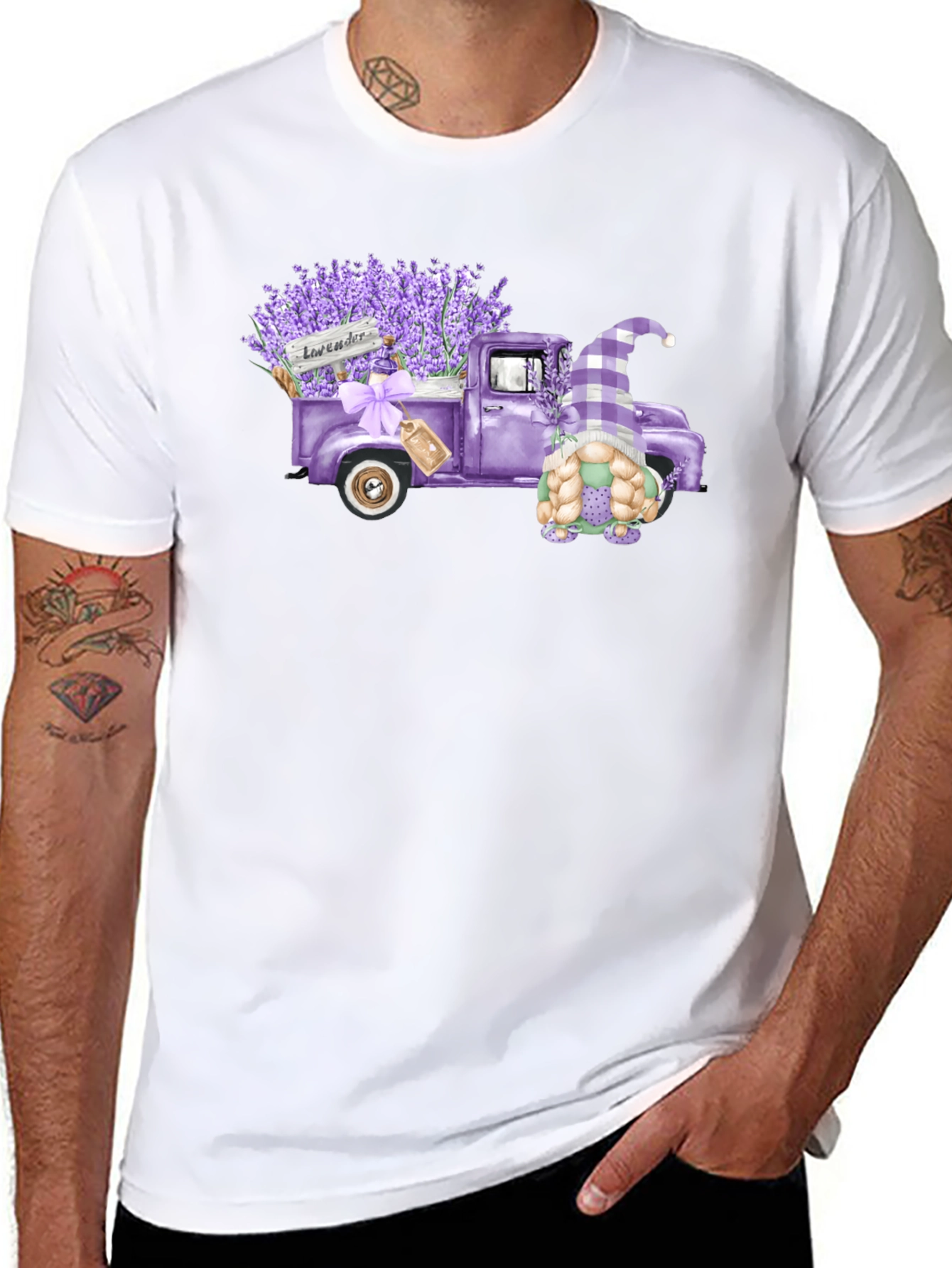 Lavender Truck Graphic Tee