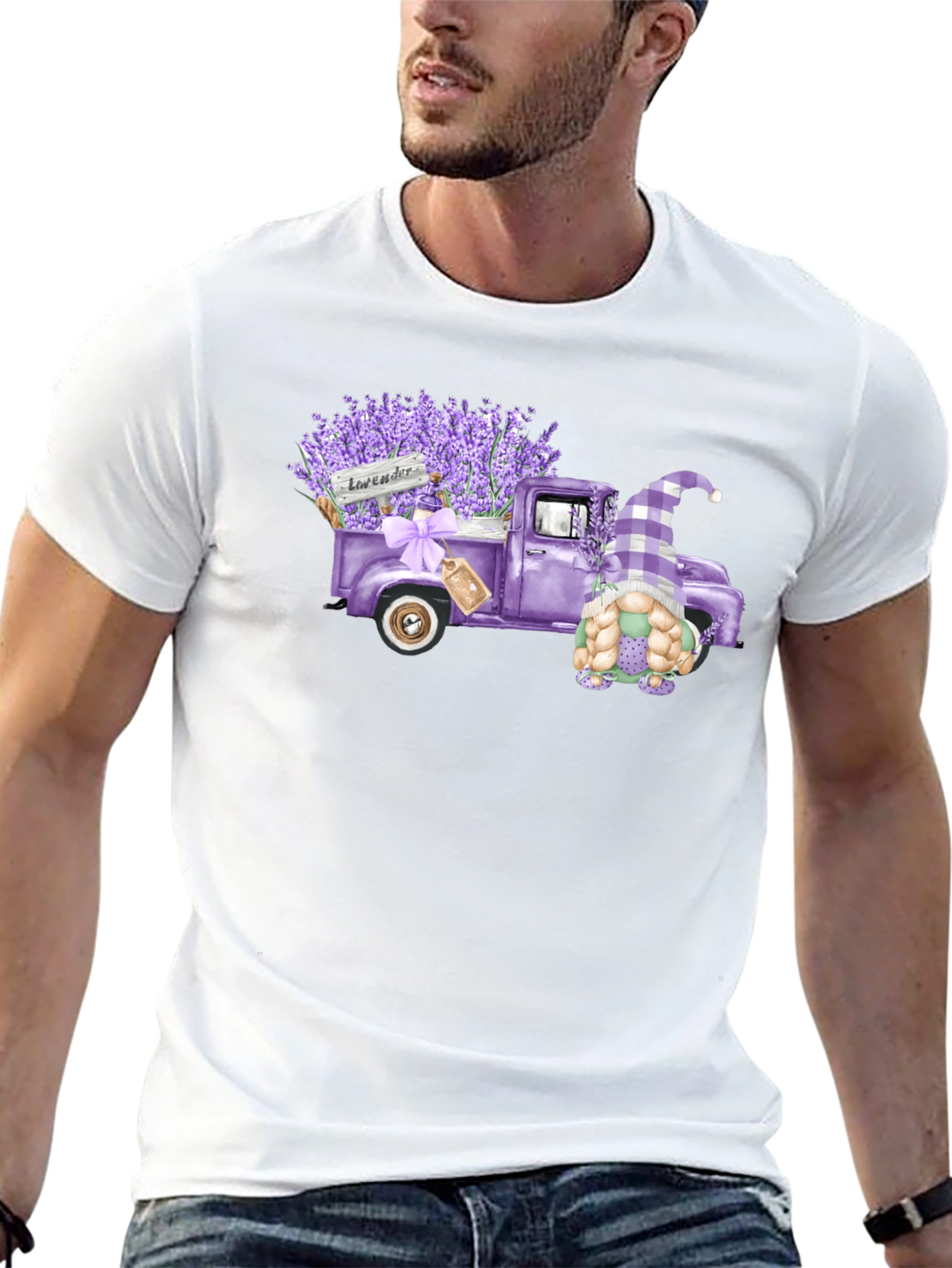 Lavender Truck Graphic Tee
