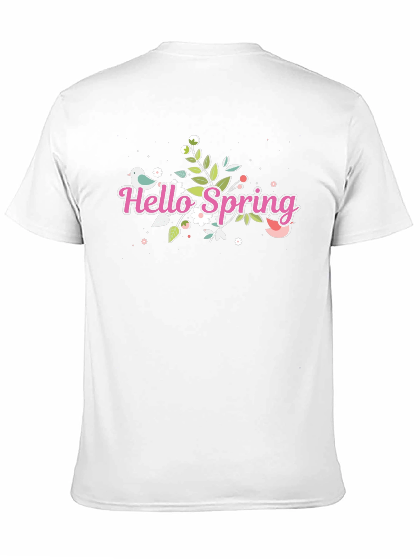 Hello Spring Black T-Shirt