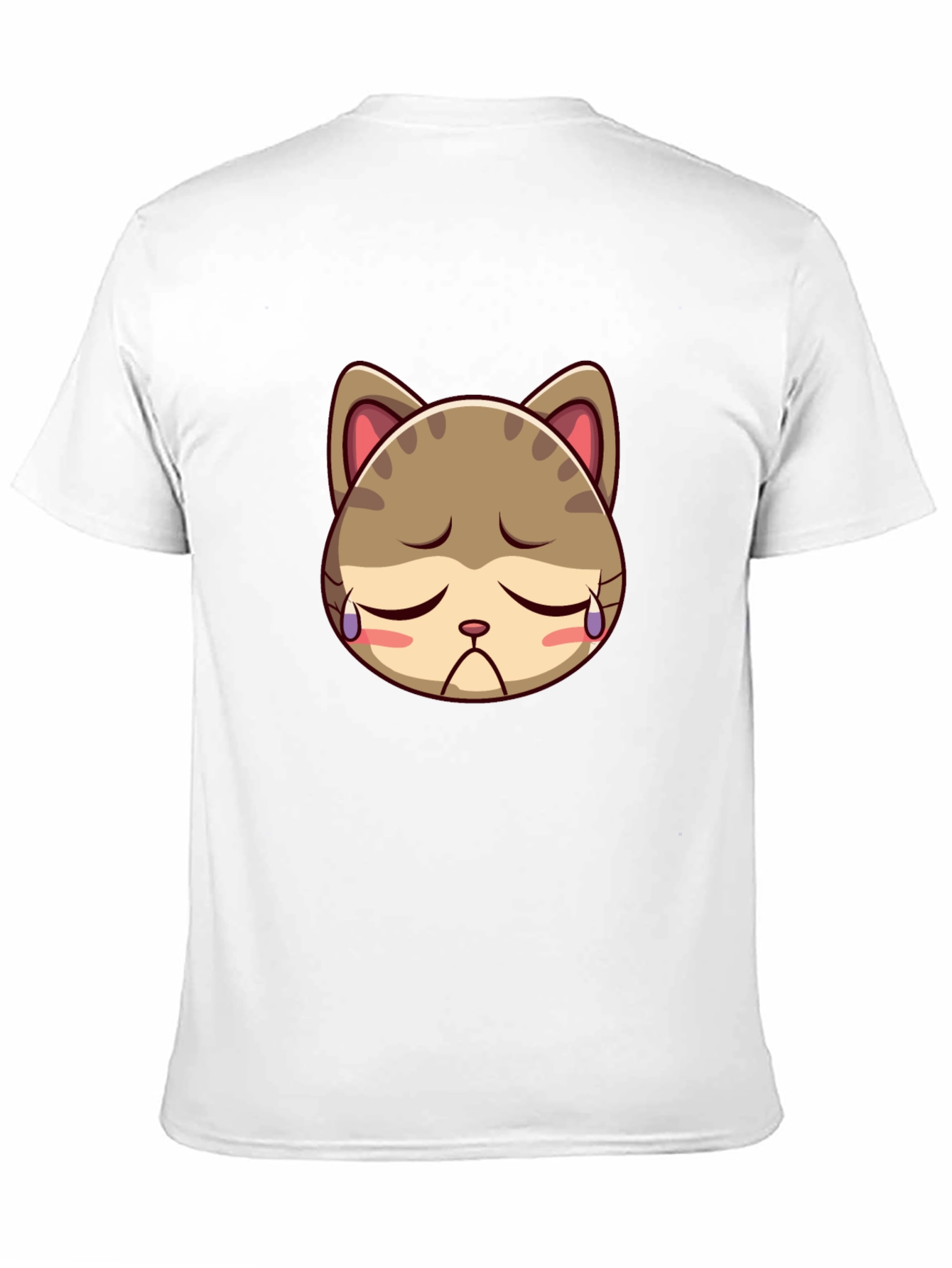 Sad Kitten Black T-Shirt