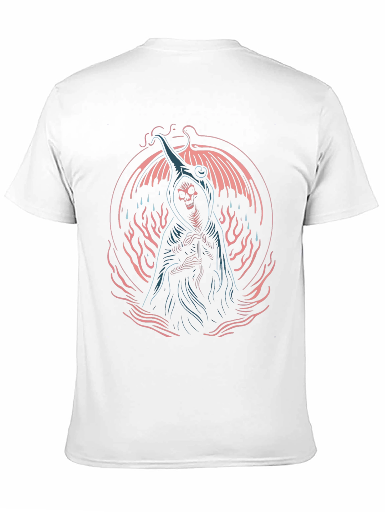 Grim Reaper Graphic Tee - Black Cotton T-Shirt