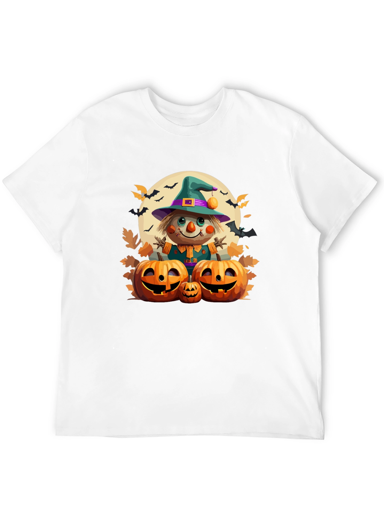 Halloween Scarecrow Pumpkin T-Shirt