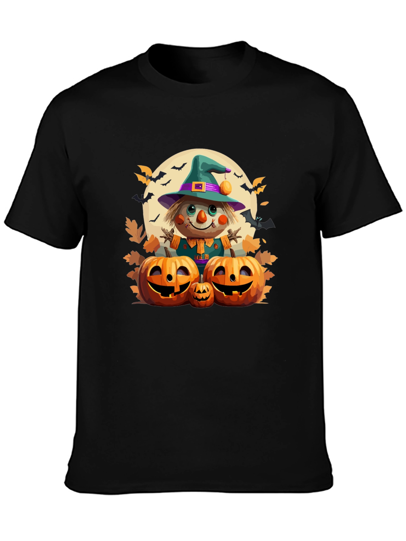 Halloween Scarecrow Pumpkin T-Shirt