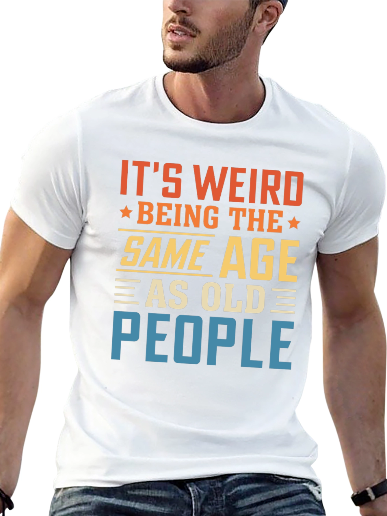 Funny Same Age as Old People T-Shirt