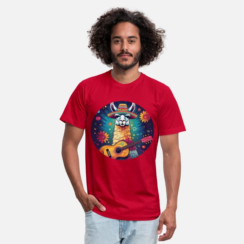 5 de Mayo Party Drinko de Mayo Lama and Guitar