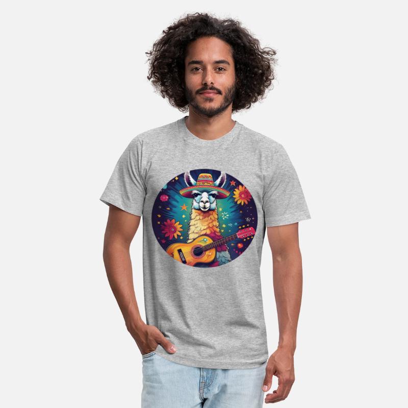 5 de Mayo Party Drinko de Mayo Lama and Guitar