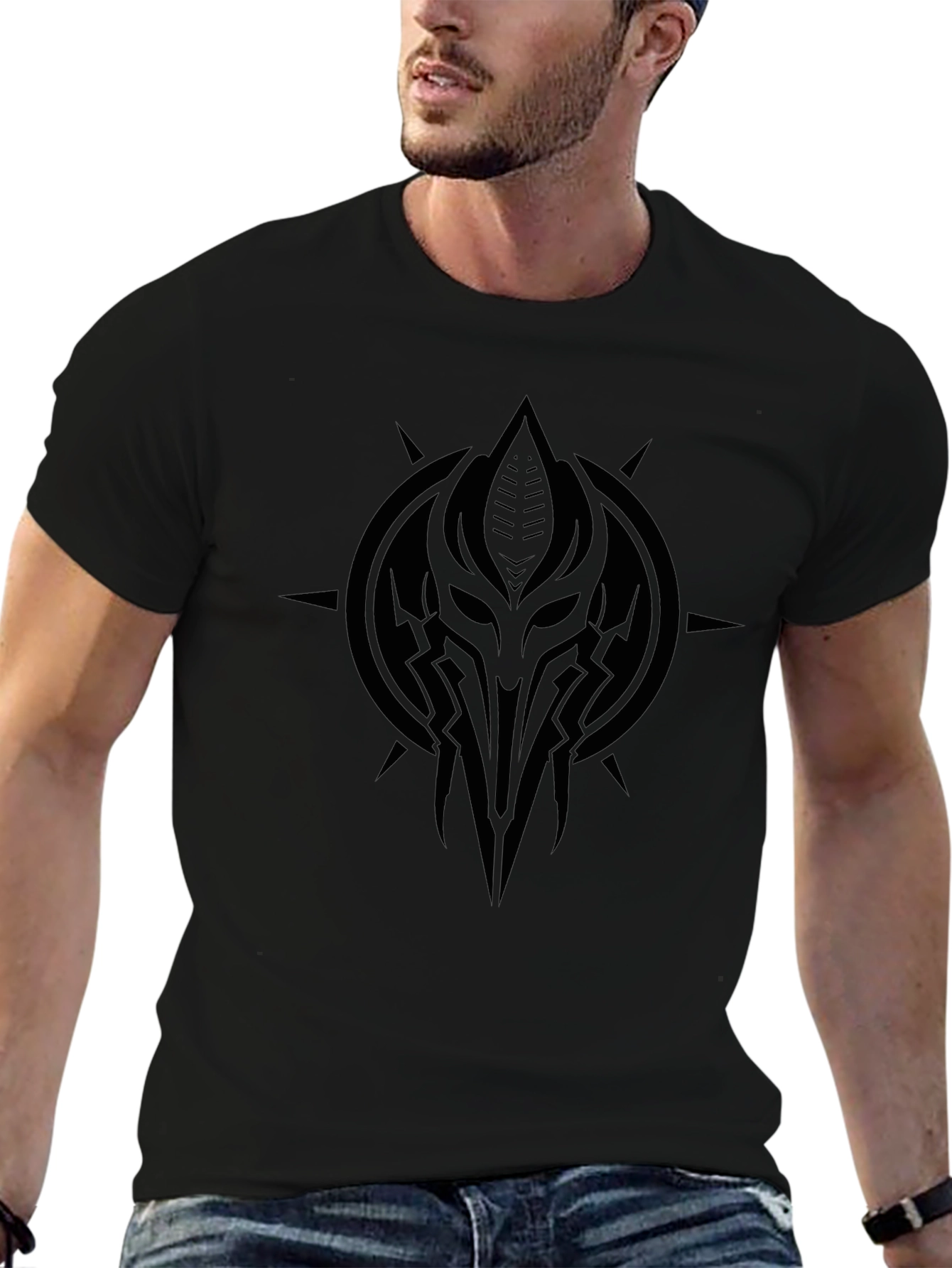 Mystic Warrior Graphic Tee - Black