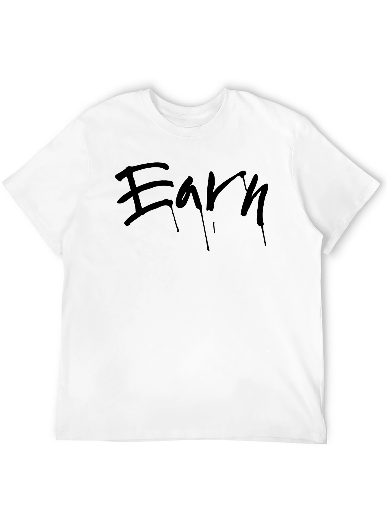 Earn Graphic Black T-Shirt - Modern Streetwear