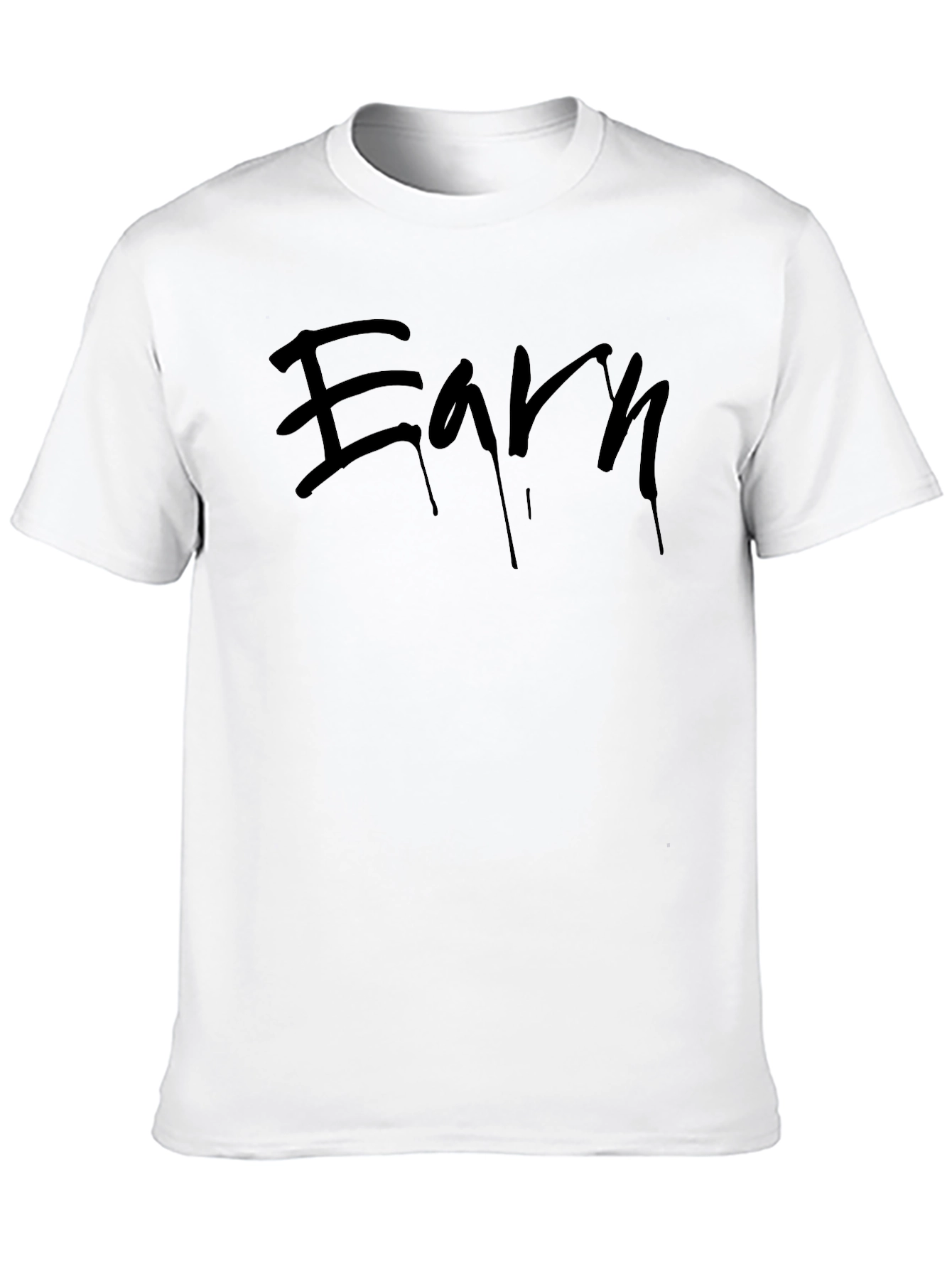 Earn Graphic Black T-Shirt - Modern Streetwear