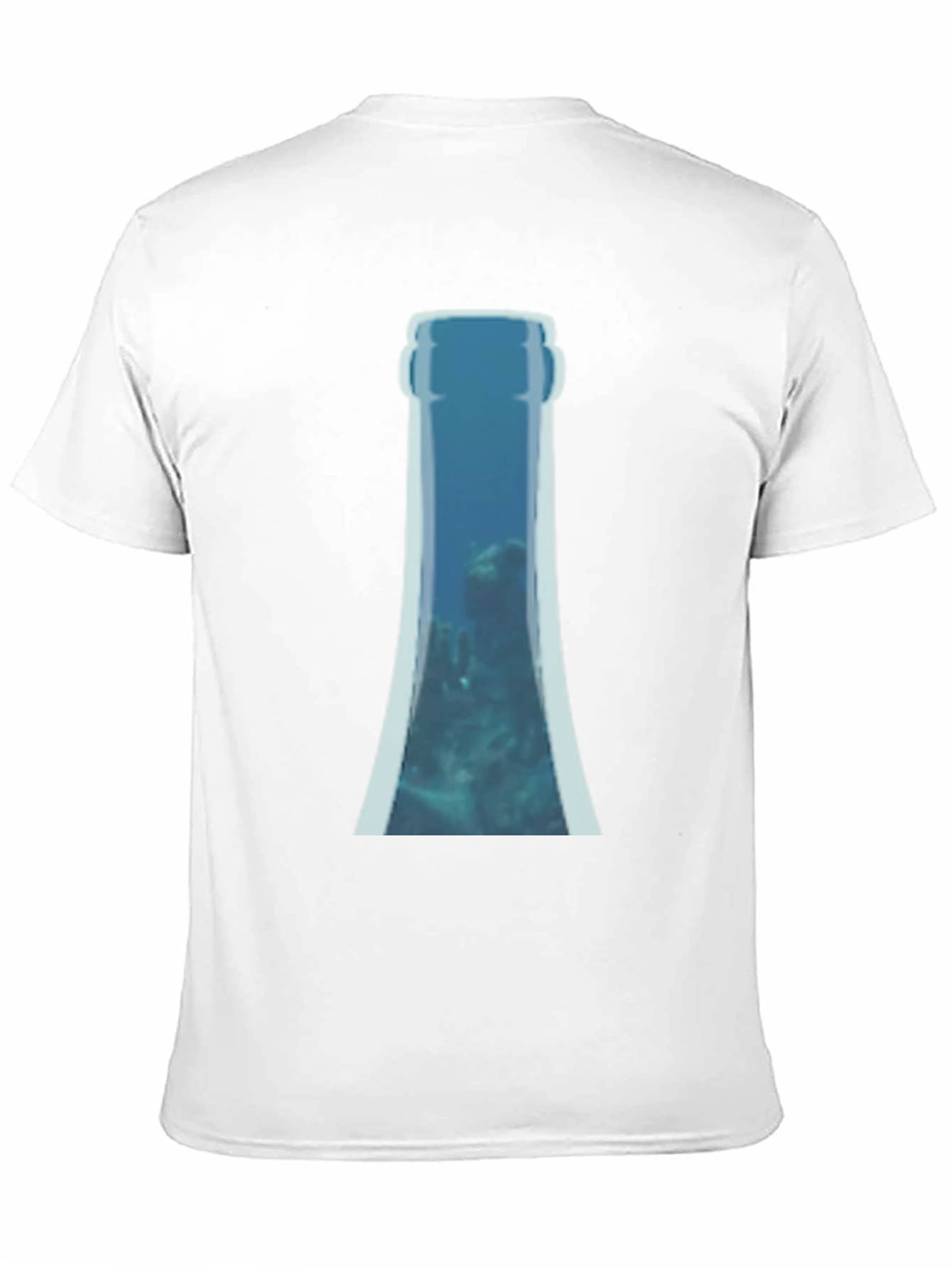 Underwater Bottle Graphic Print T-Shirt