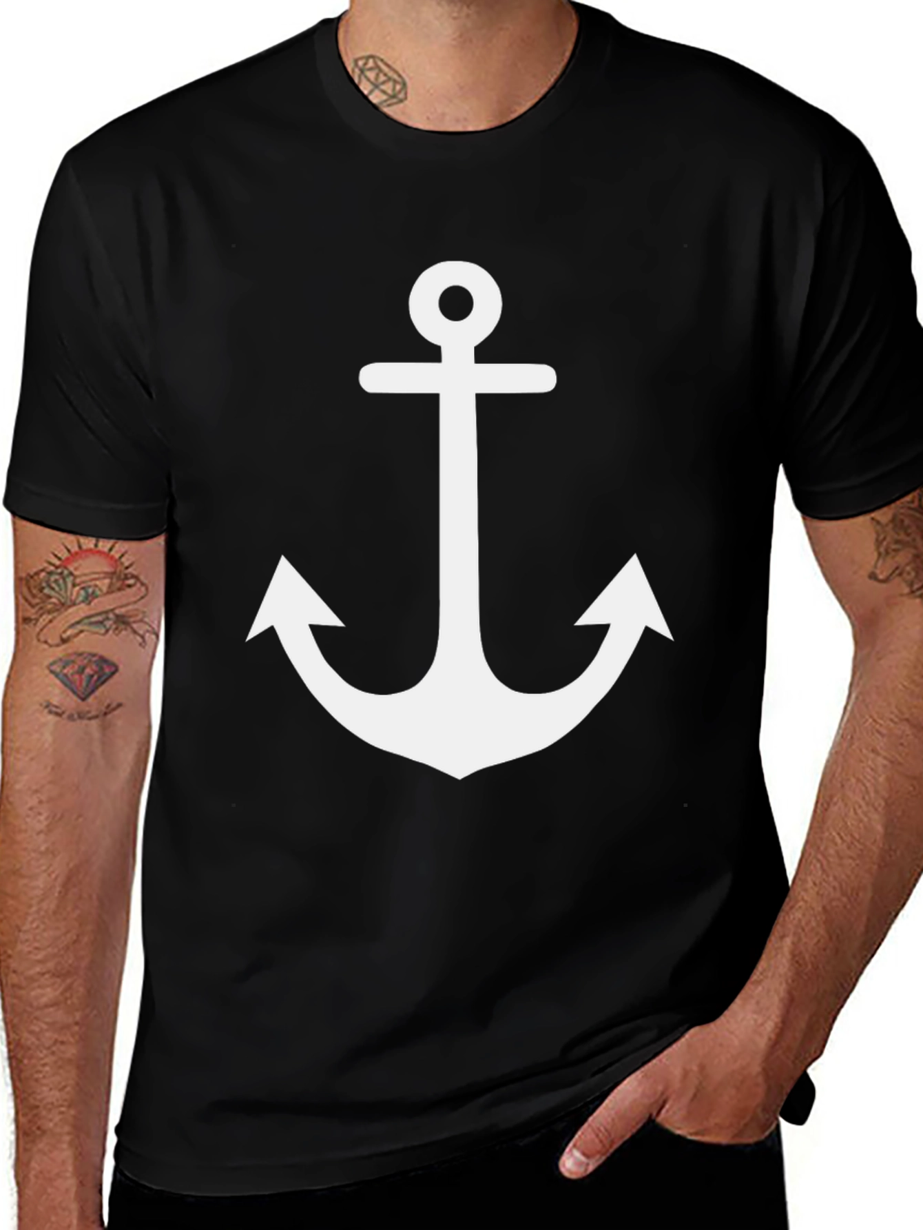 Anchor Graphic T-Shirt - Casual Style