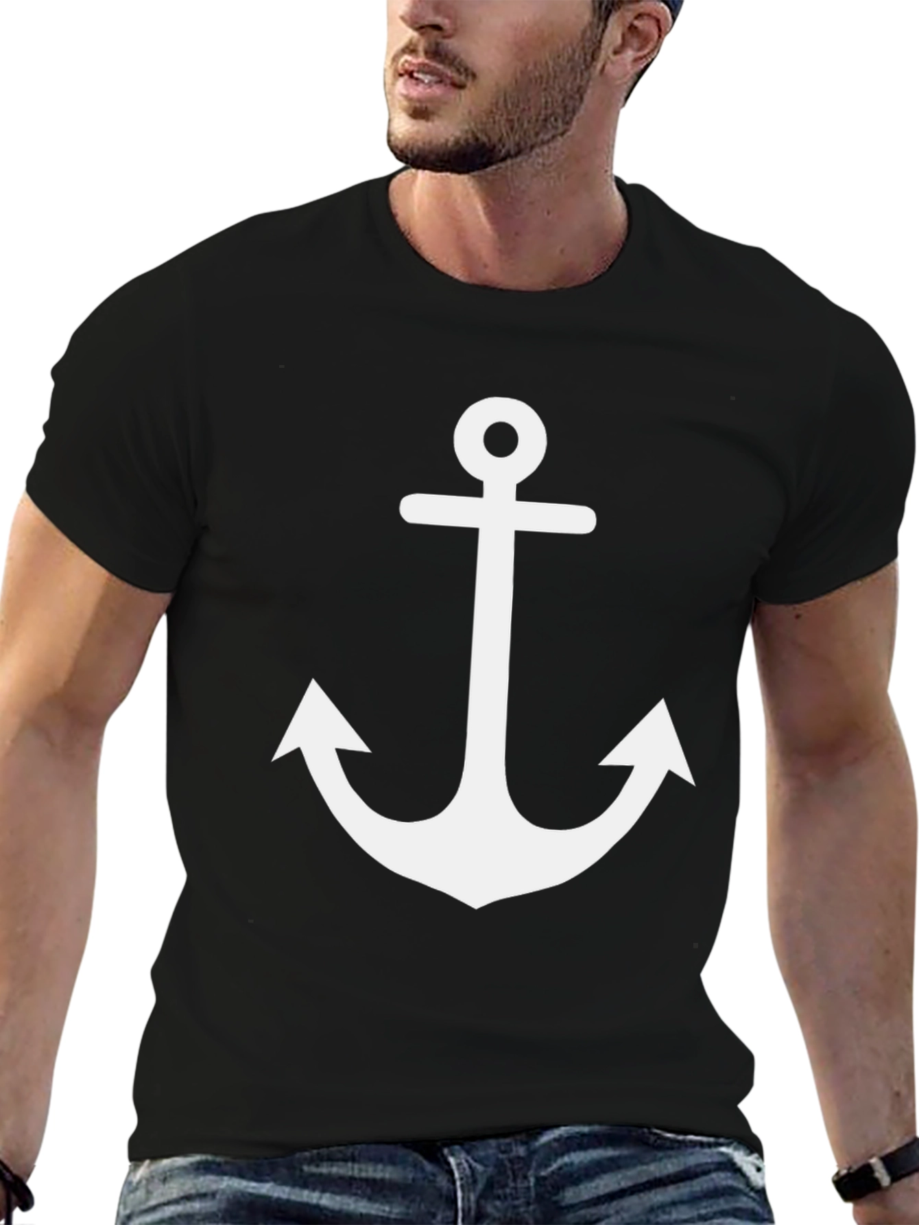 Anchor Graphic T-Shirt - Casual Style