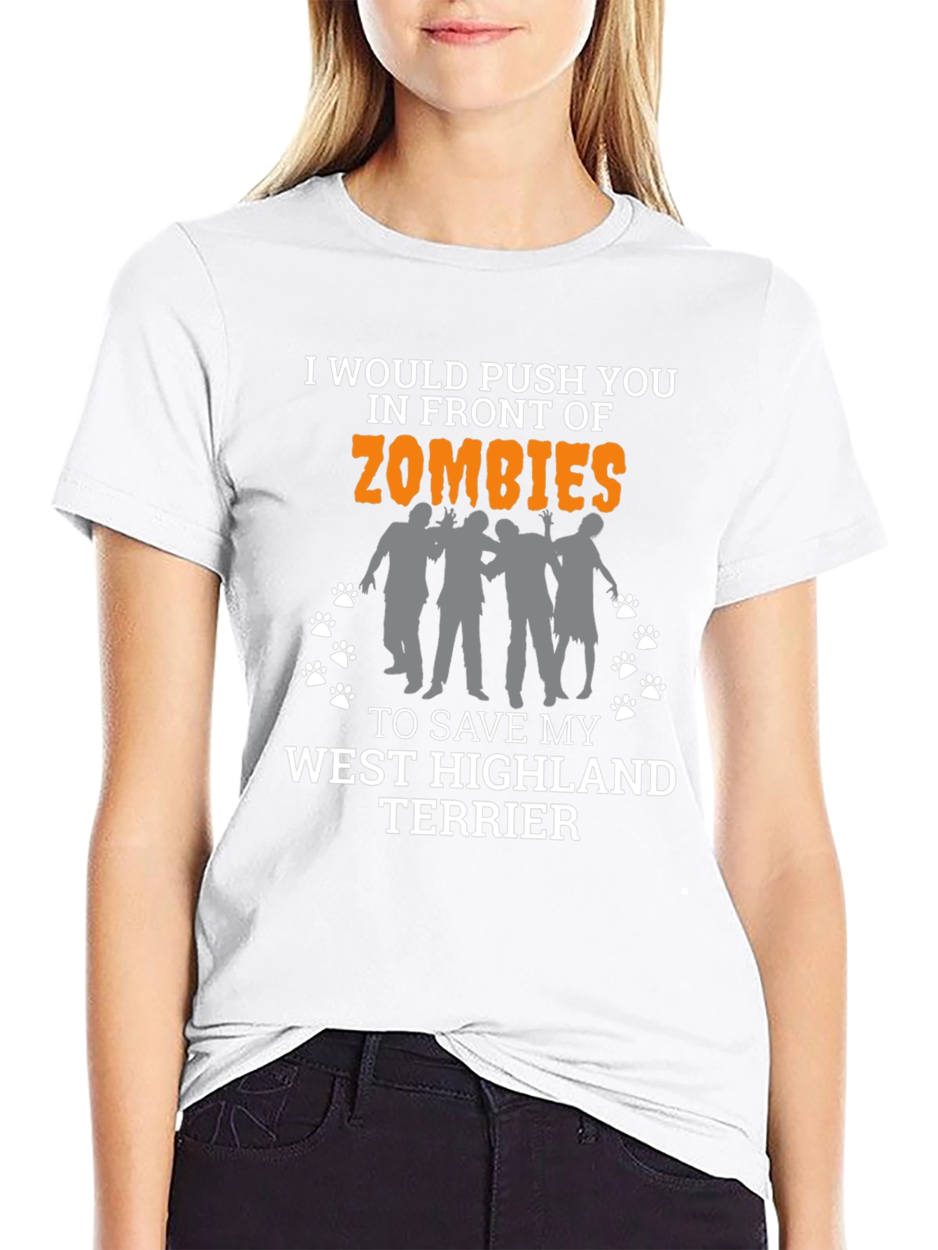 Zombie West Highland Terrier T-Shirt