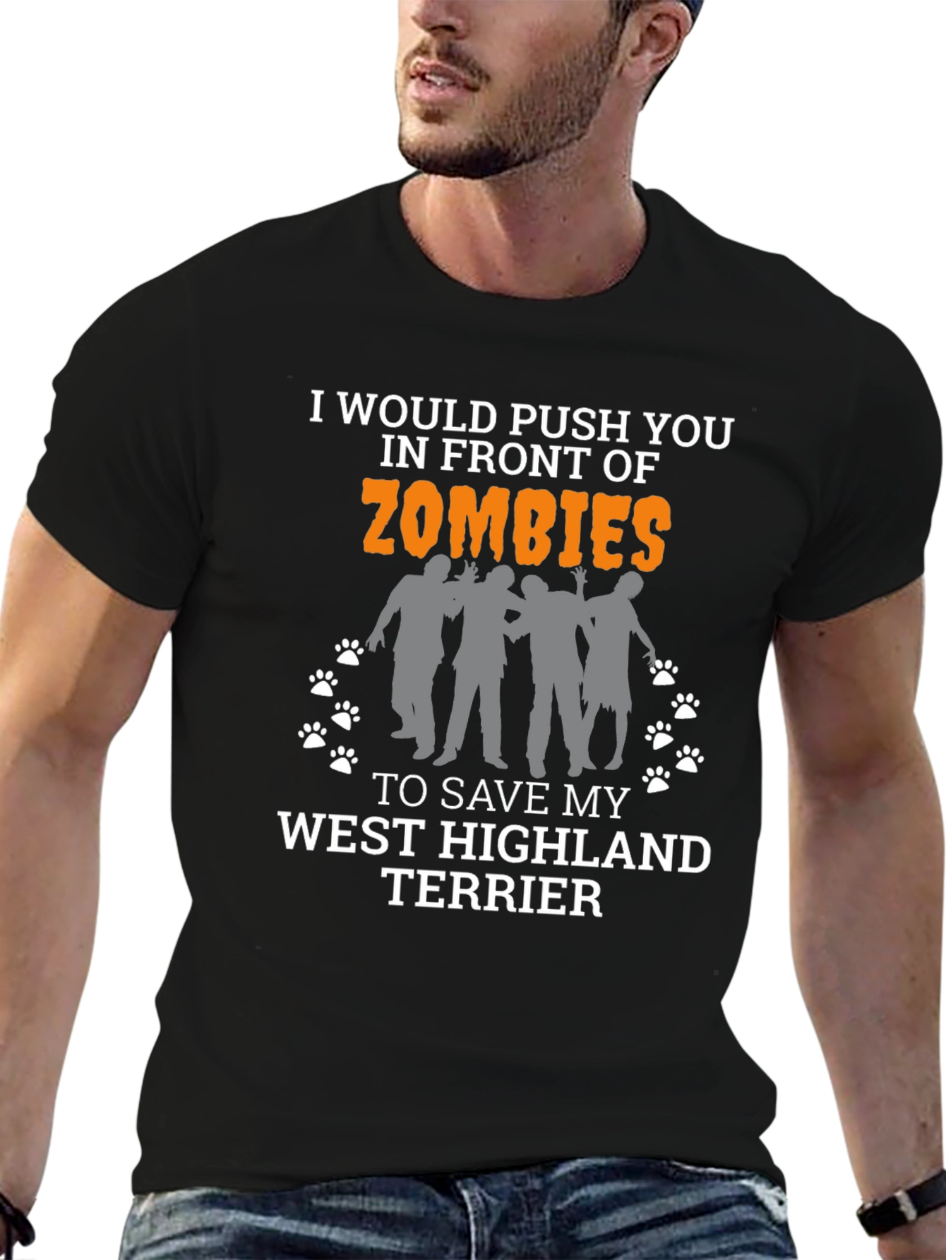 Zombie West Highland Terrier T-Shirt