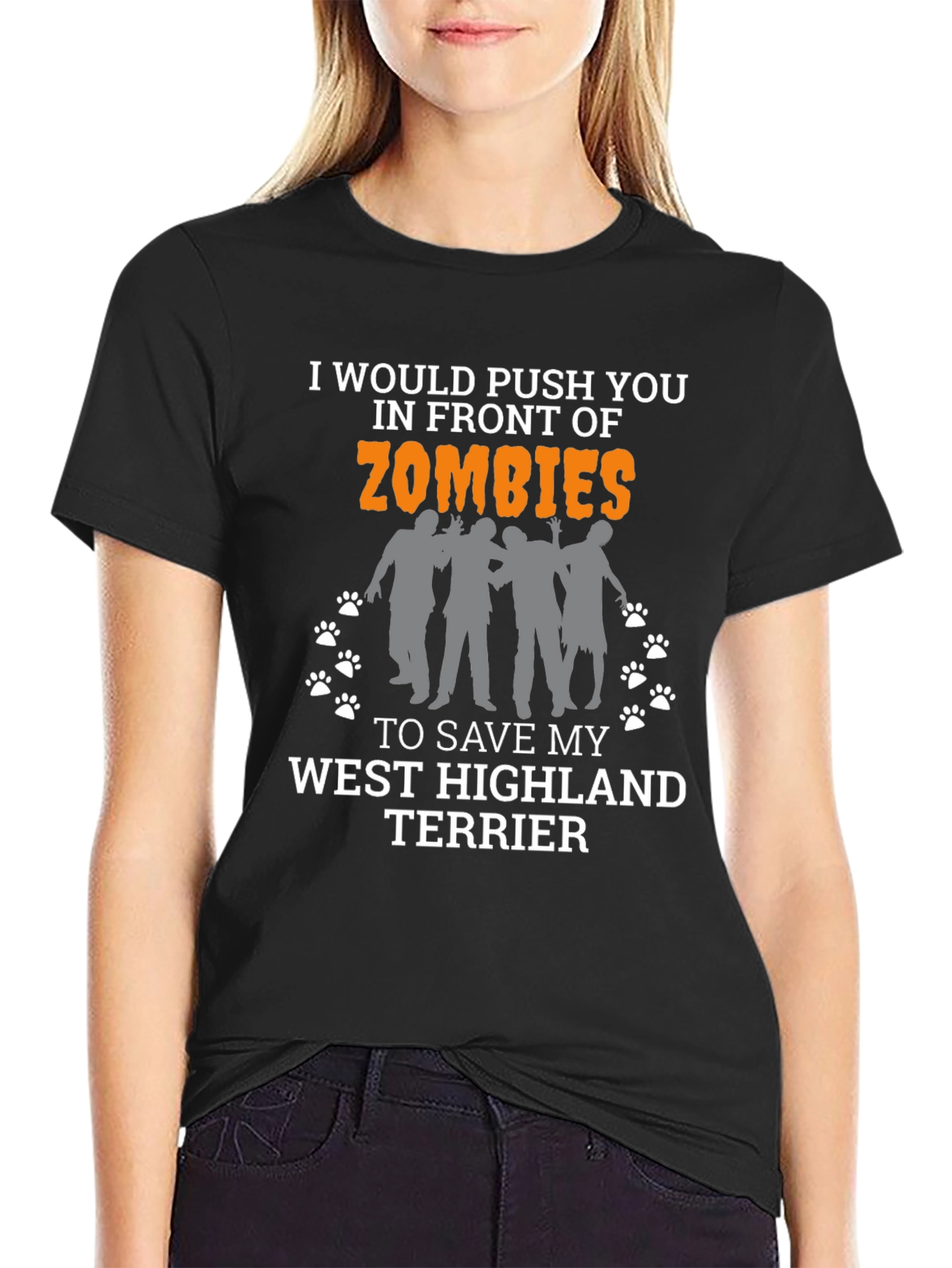 Zombie West Highland Terrier T-Shirt
