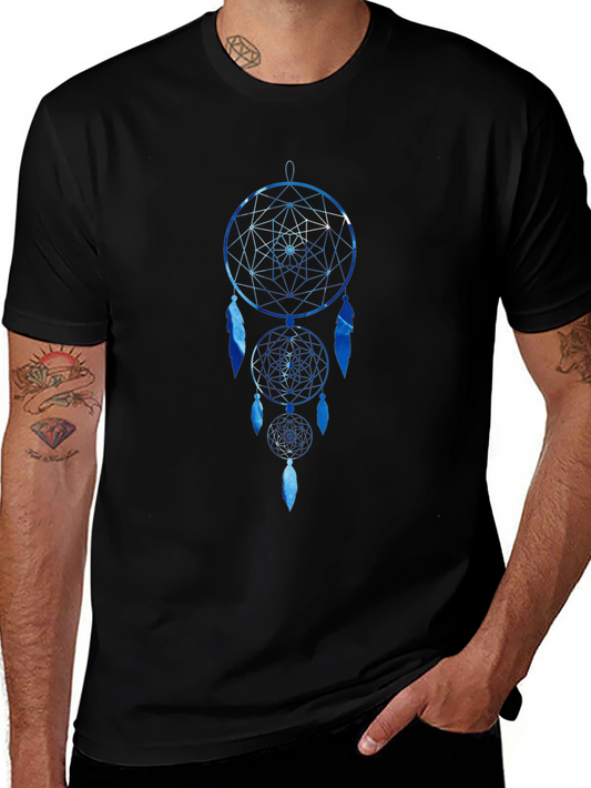 Dreamcatcher Graphic Print T-Shirt - Black