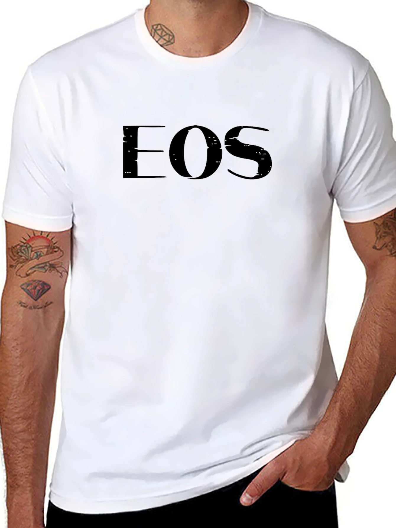 EOS Graphic T-Shirt - Black Crew Neck Tee