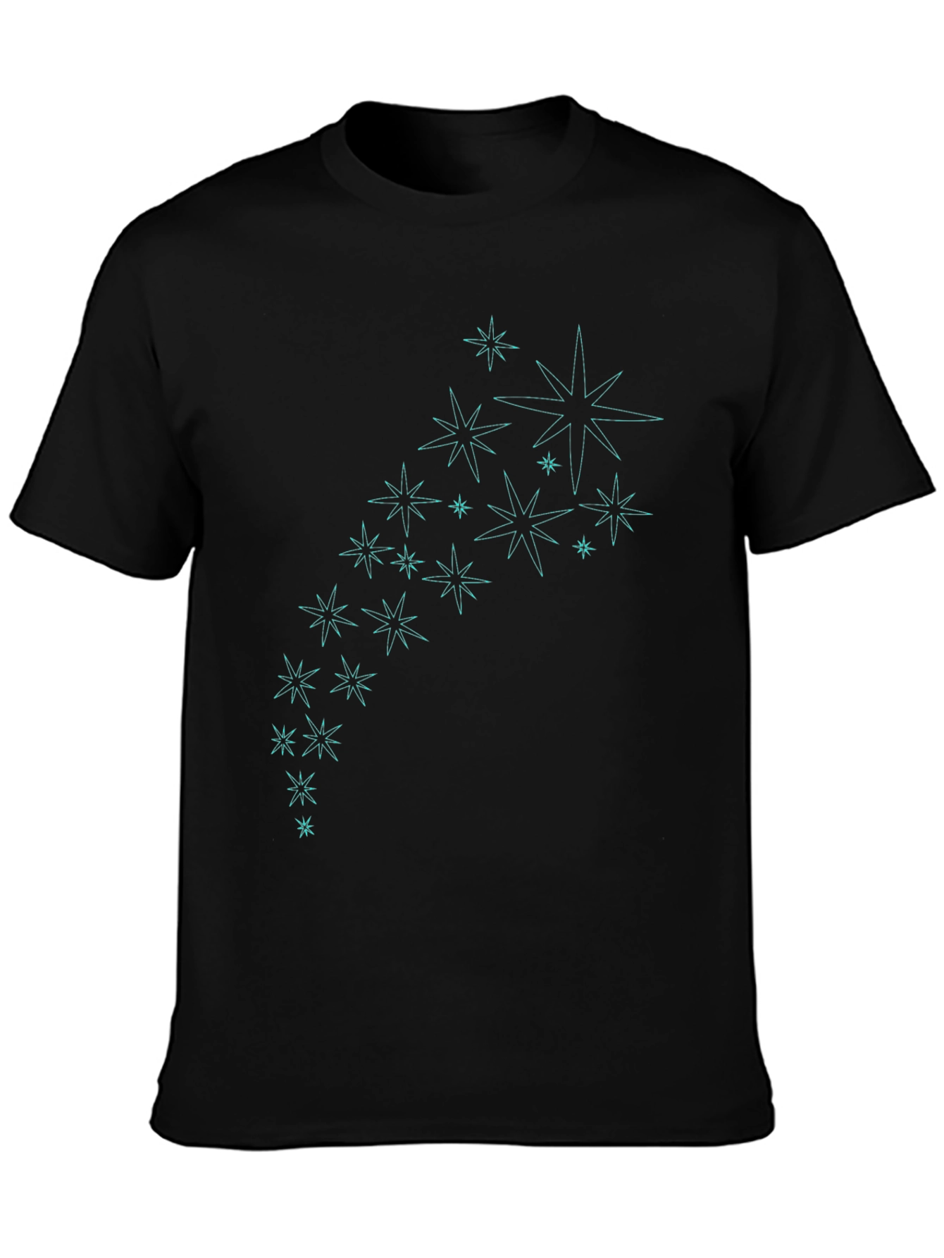 Star Burst Graphic Tee - Stylish Black T-Shirt