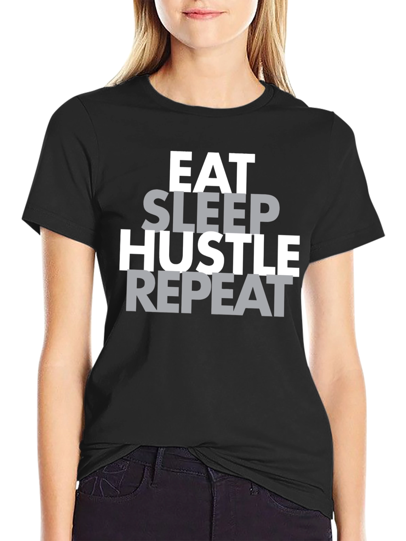 Eat Sleep Hustle Repeat Graphic Tee