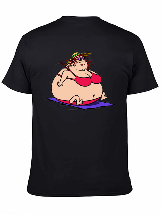 Humorous Cartoon Lady T-Shirt