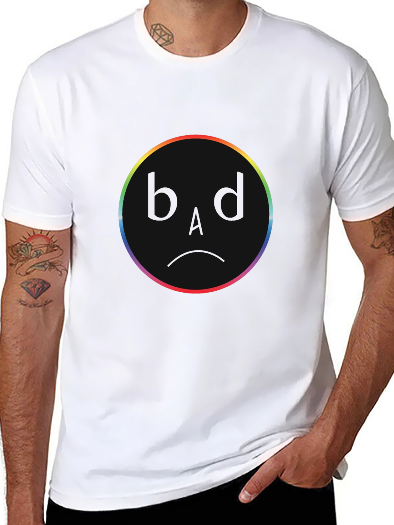 Rainbow Circle Black T-Shirt
