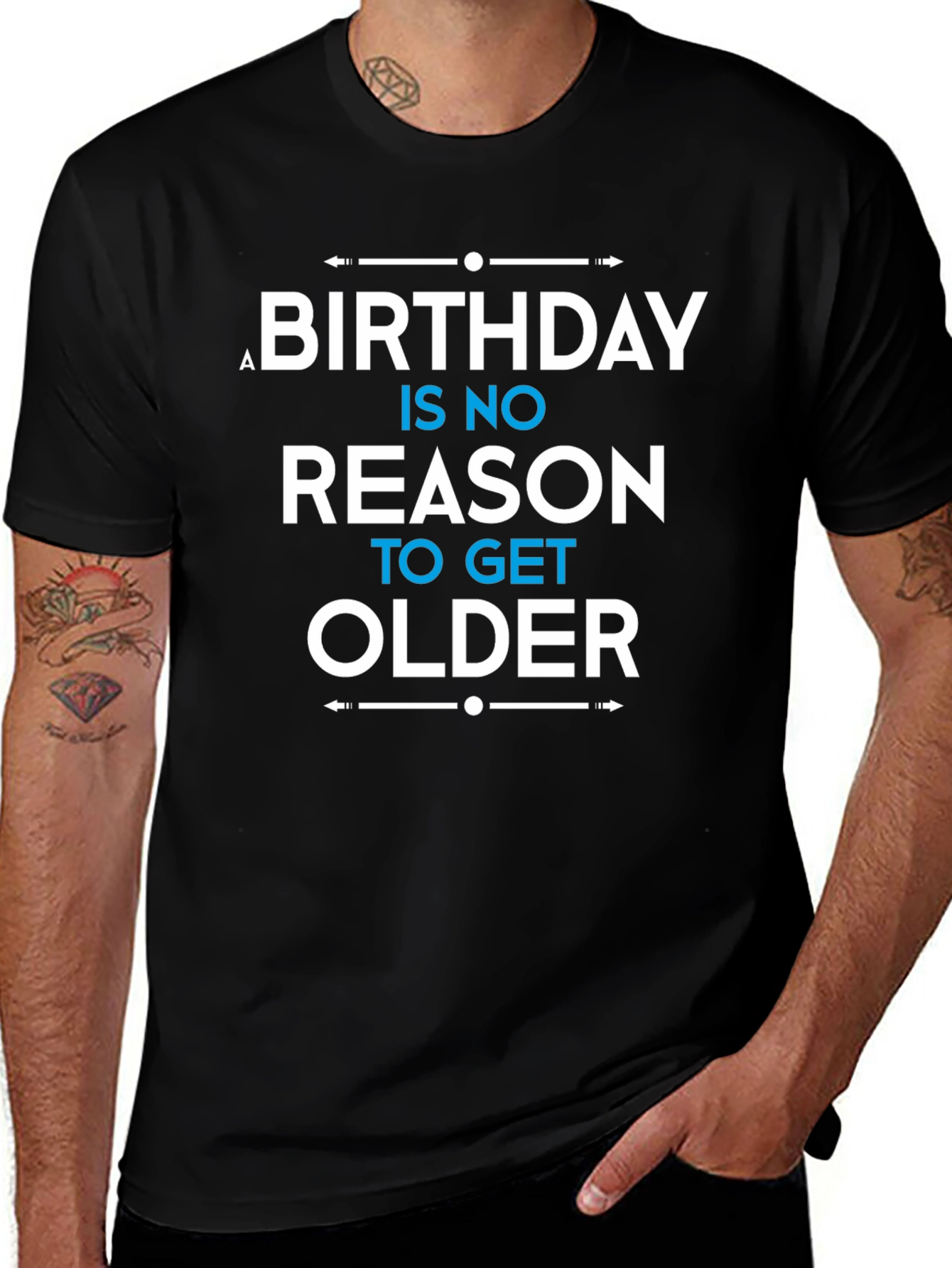 Birthday Humor T-Shirt: No Reason to Get Older