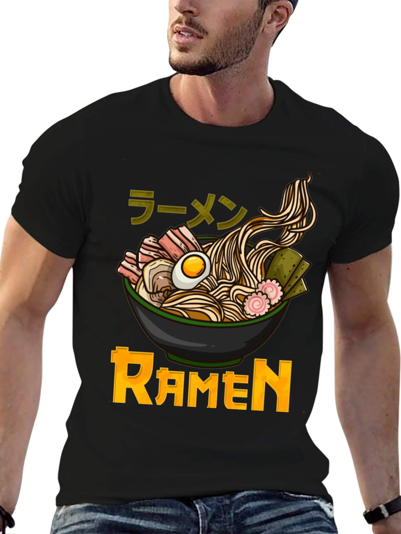 Ramen Graphic T-Shirt - Japanese Noodle Bowl Design