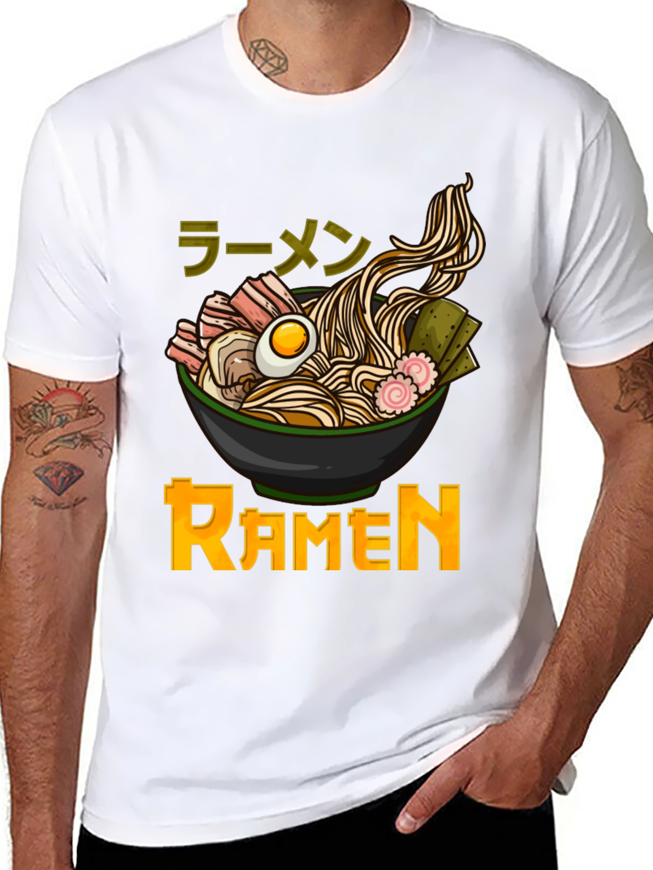 Ramen Graphic T-Shirt - Japanese Noodle Bowl Design