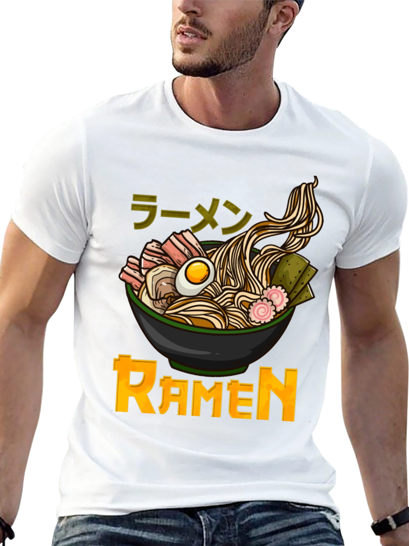 Ramen Graphic T-Shirt - Japanese Noodle Bowl Design