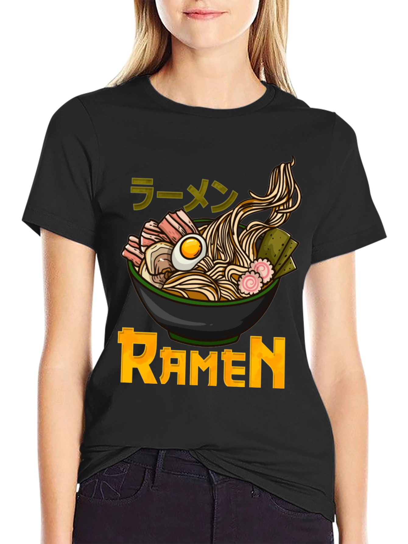 Ramen Graphic T-Shirt - Japanese Noodle Bowl Design