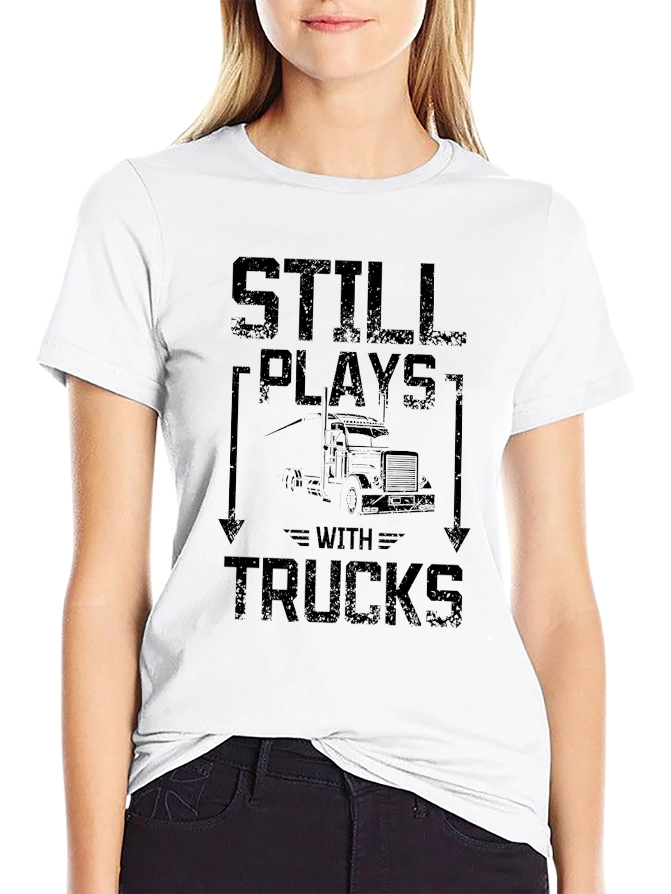 Still Plays With Trucks Mens Graphic T-Shirt