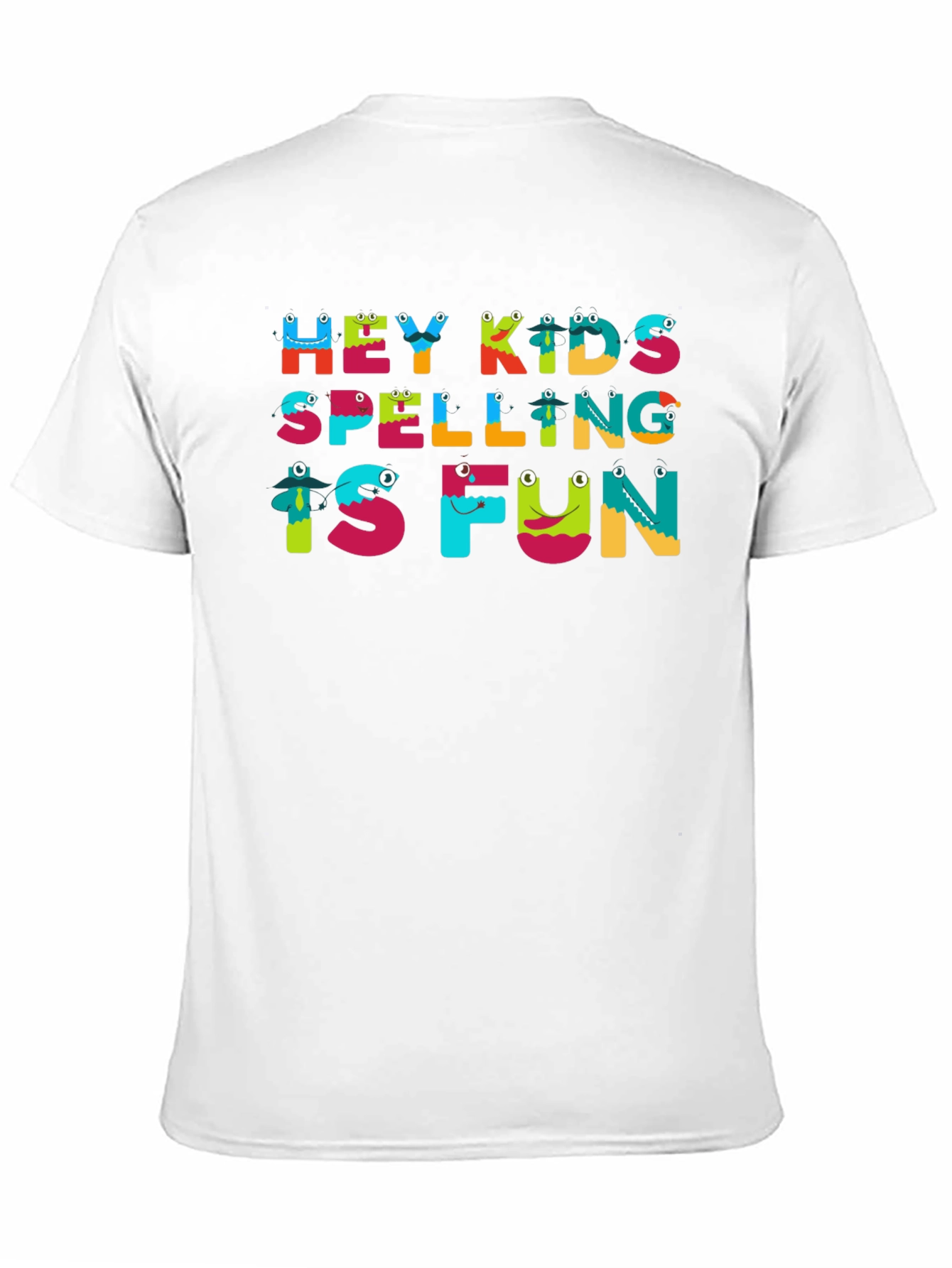 Hey Kids Spelling is Fun Black T-Shirt