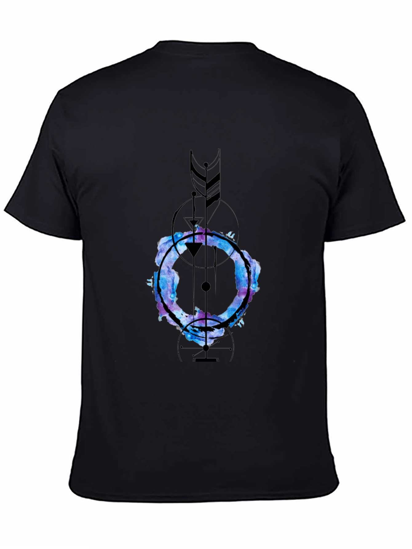 Abstract Geometric Graphic Print Tee