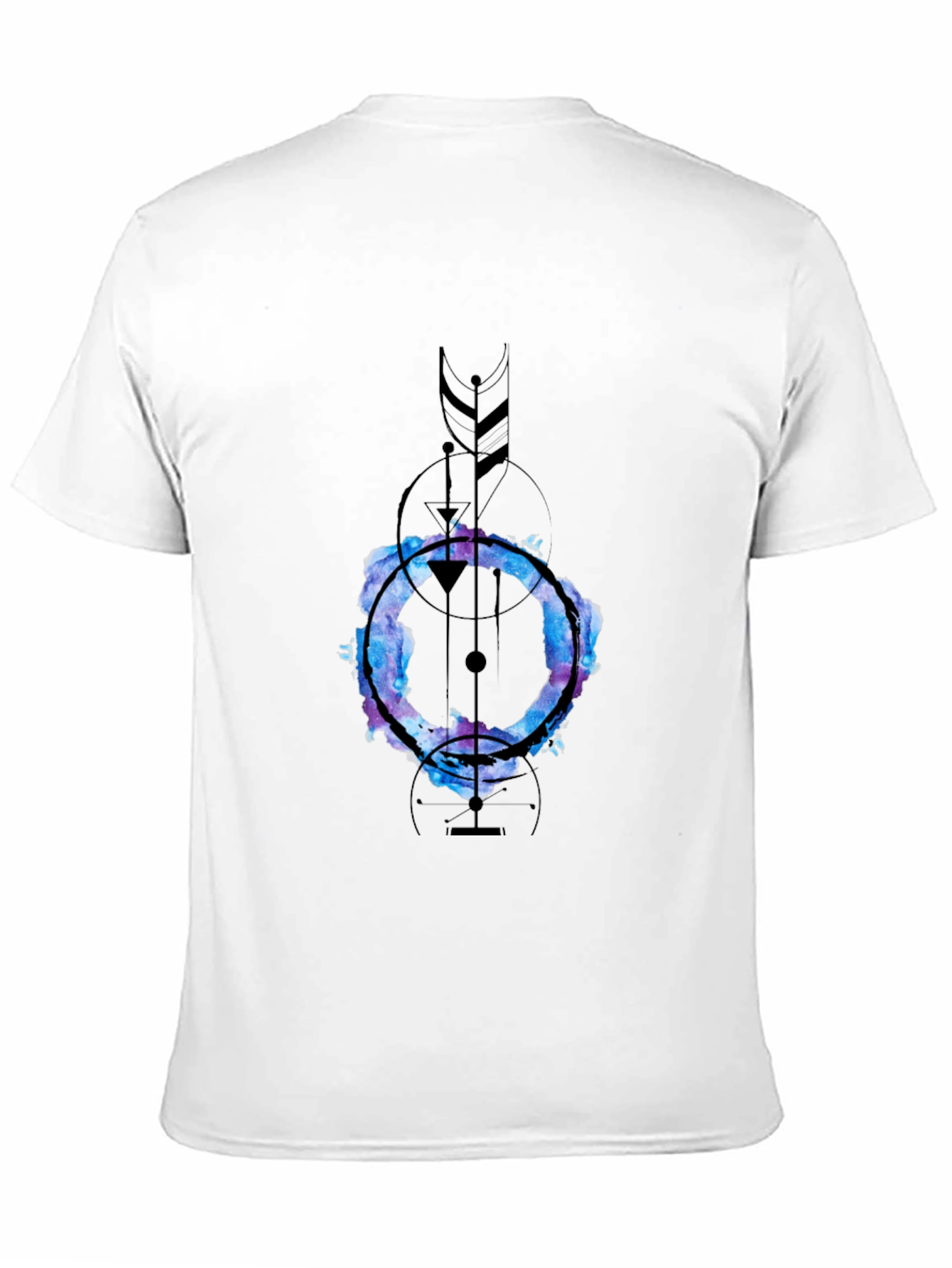 Abstract Geometric Graphic Print Tee