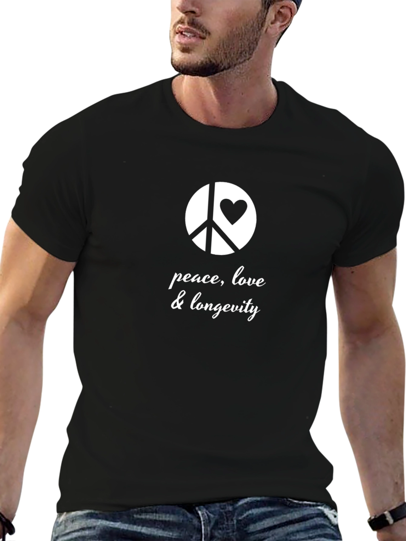 Peace Love Longevity Graphic T-Shirt