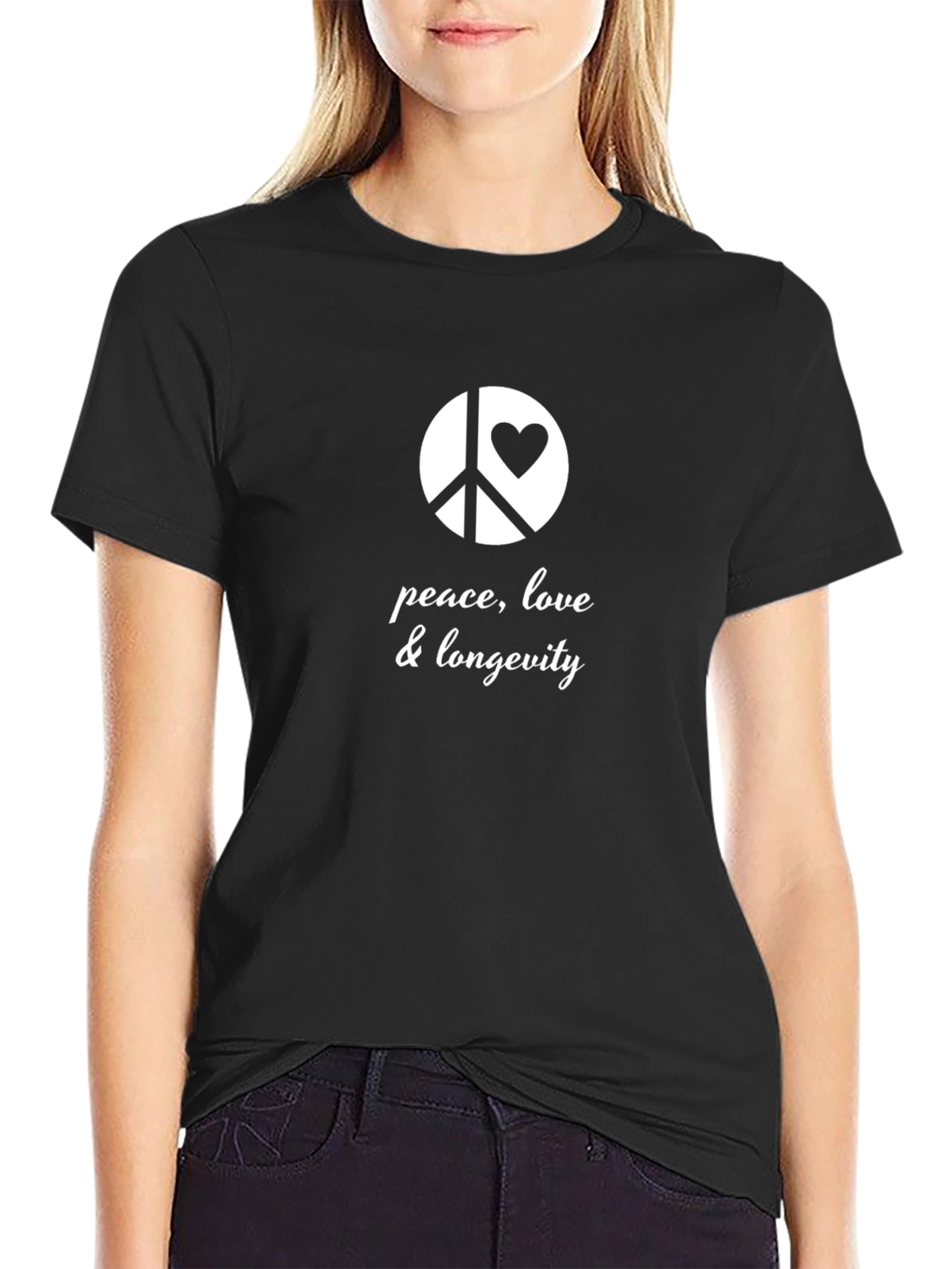 Peace Love Longevity Graphic T-Shirt