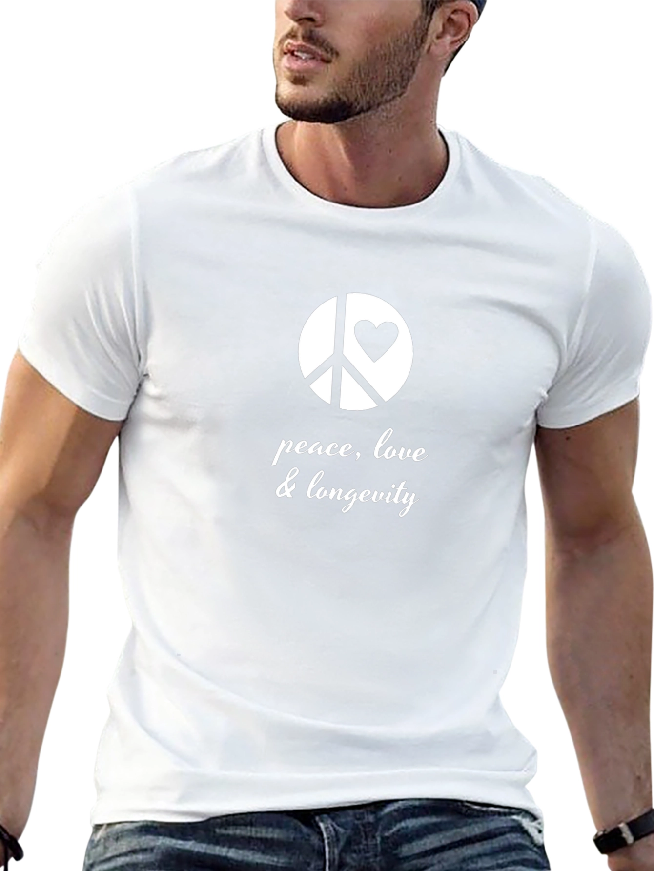 Peace Love Longevity Graphic T-Shirt