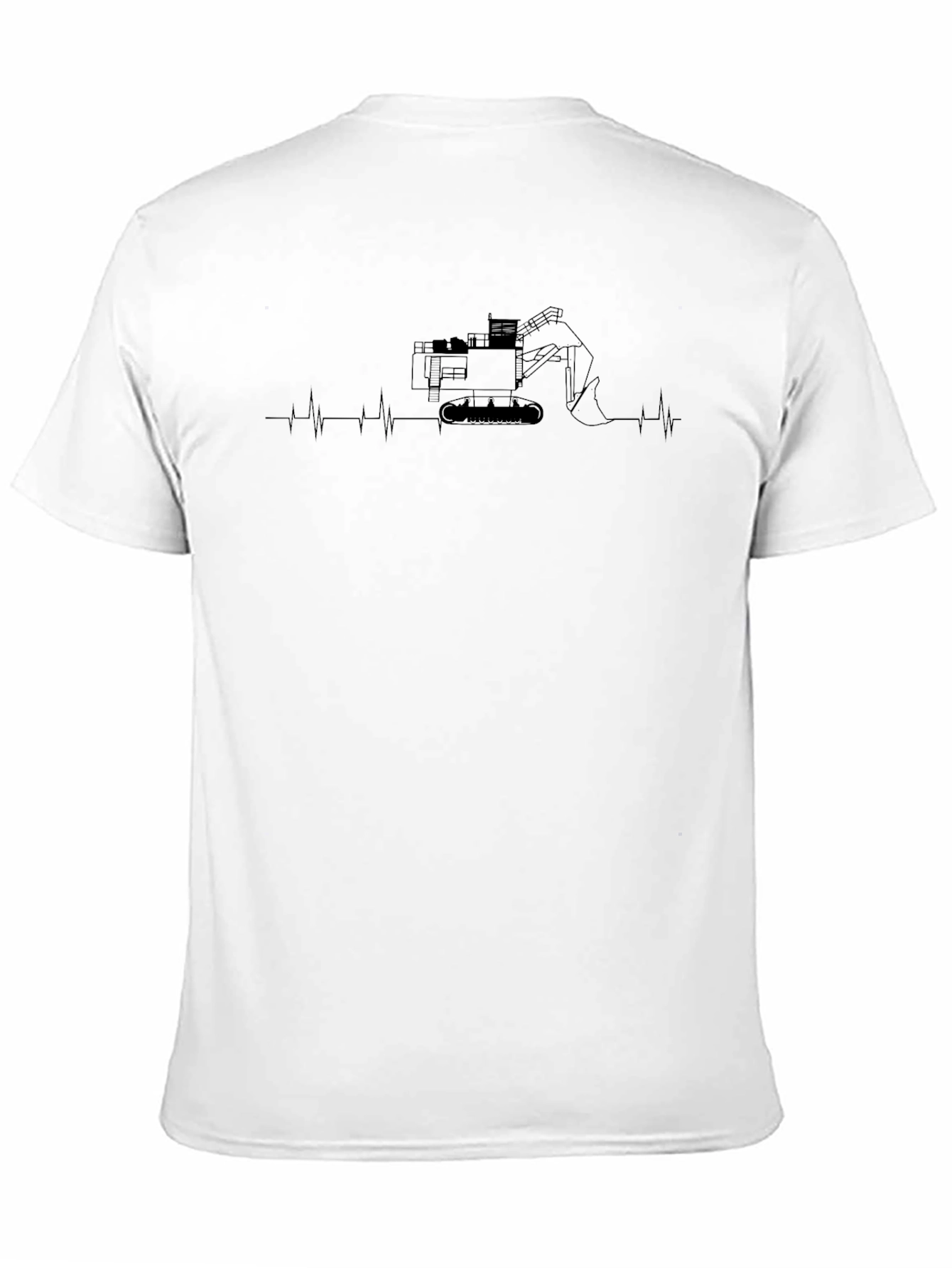 Excavator Heartbeat T-Shirt
