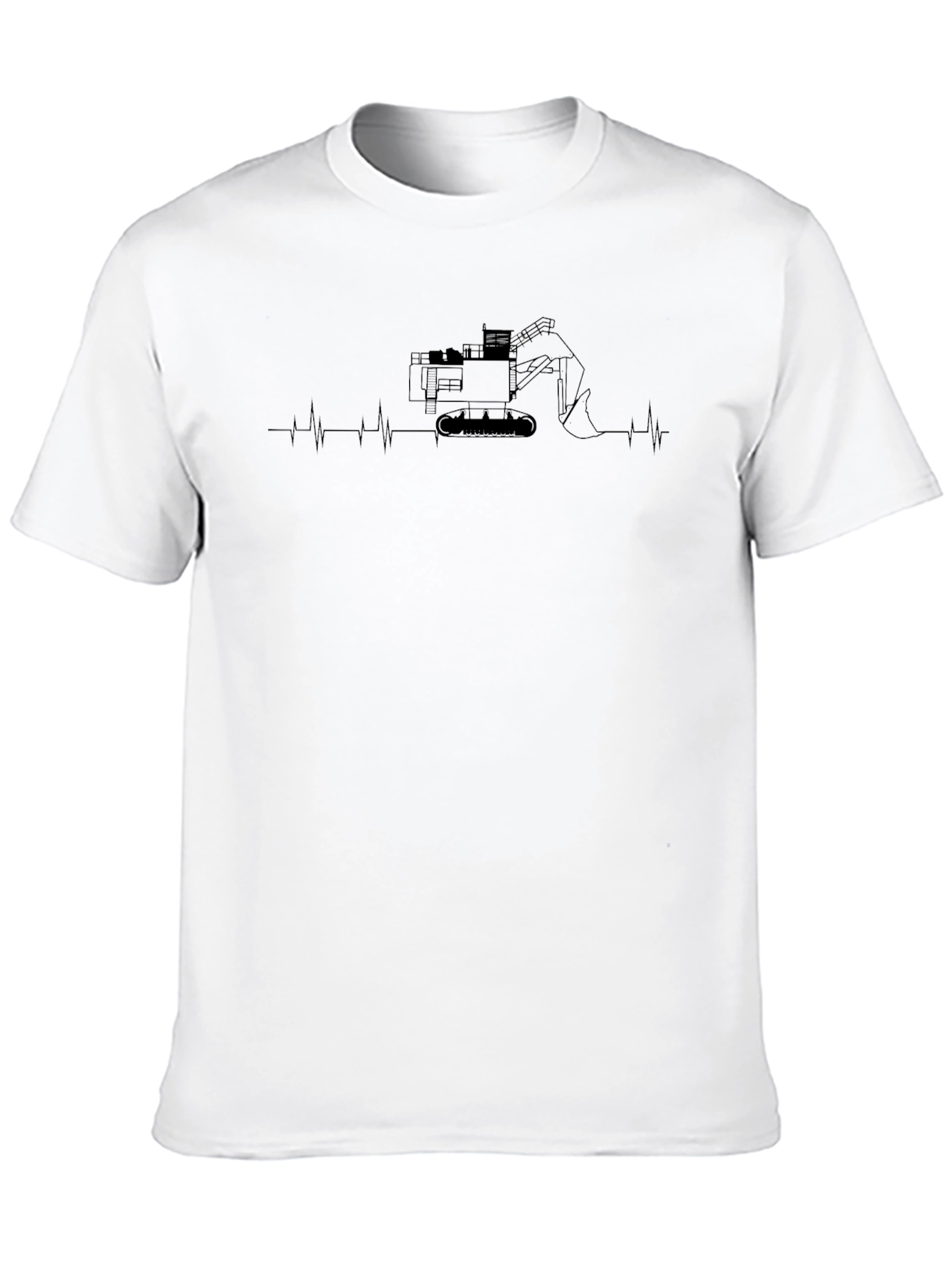 Excavator Heartbeat T-Shirt