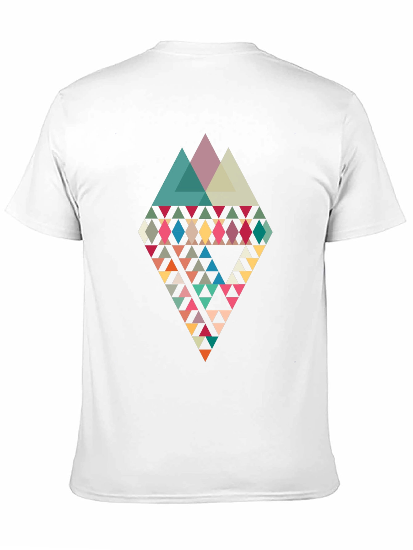 Geometric Diamond Tee - Abstract Triangle Design