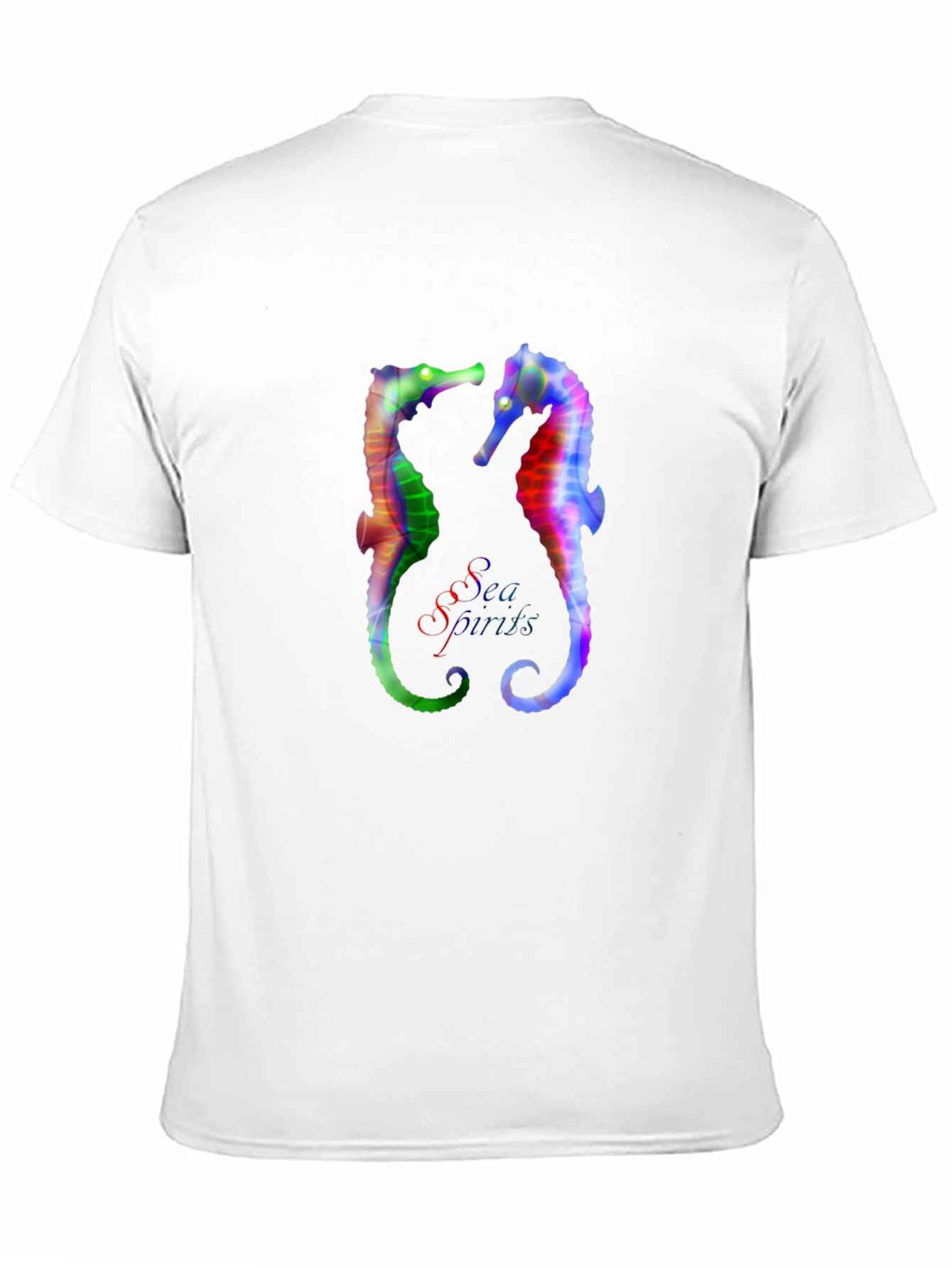 Rainbow Seahorse Graphic Tee - Unique Design